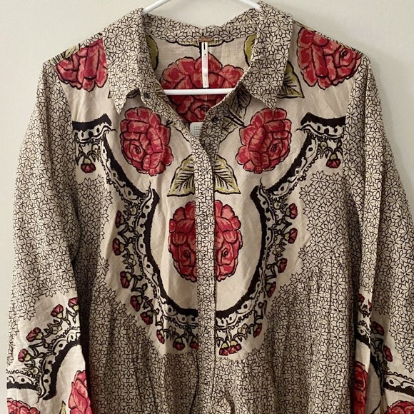 Free People Smell The Roses Mini Dress NWT - Picture 7 of 8